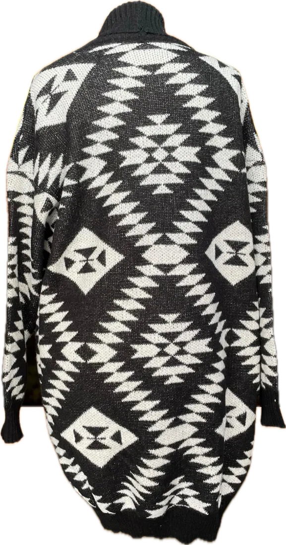 Gilet noir et blanc taille TU, vue 3