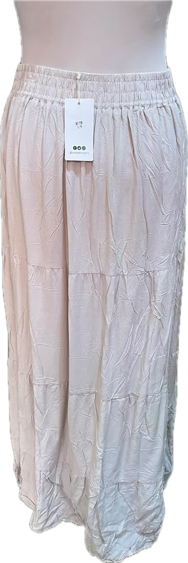 Jupe longue beige, vue 2