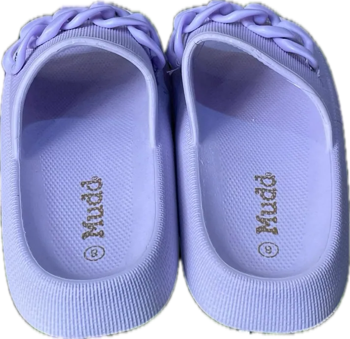 Claquettes violette, vue 3