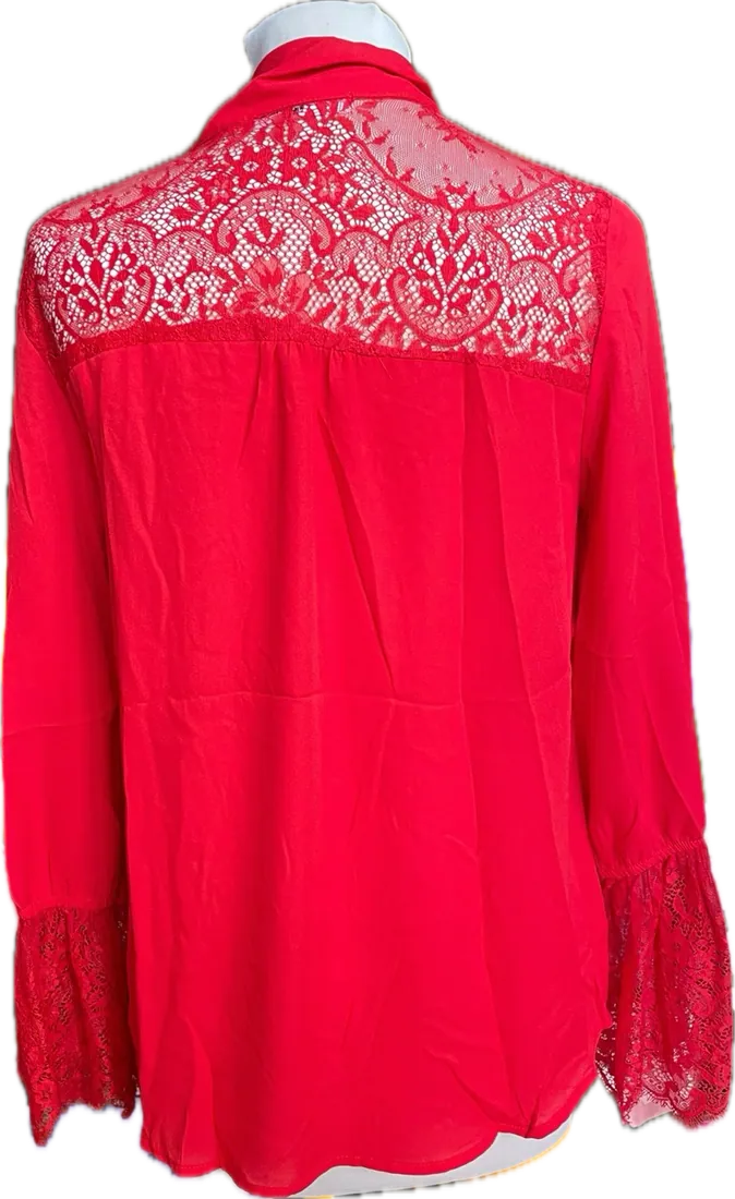 T-shirt manche longue dentelle, vue 2