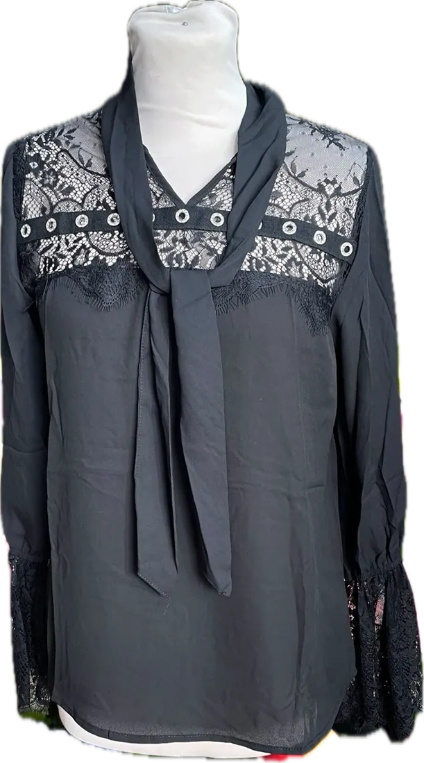 T-shirt manche longue dentelle, vue 3