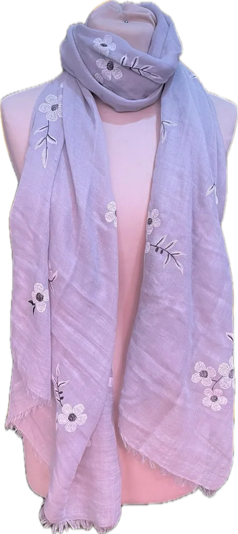 Foulard à fleurs