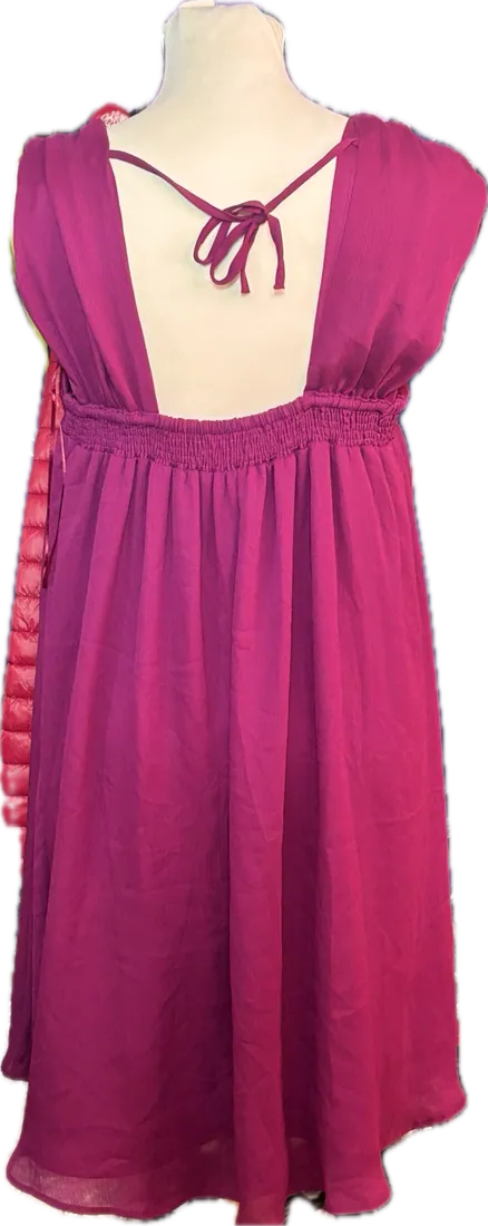 Robe aubergine Naf Naf, vue 2