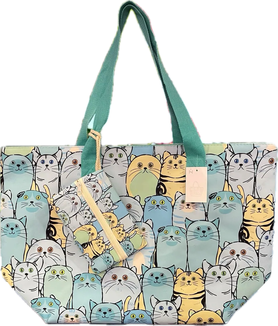 Sac de plage chat