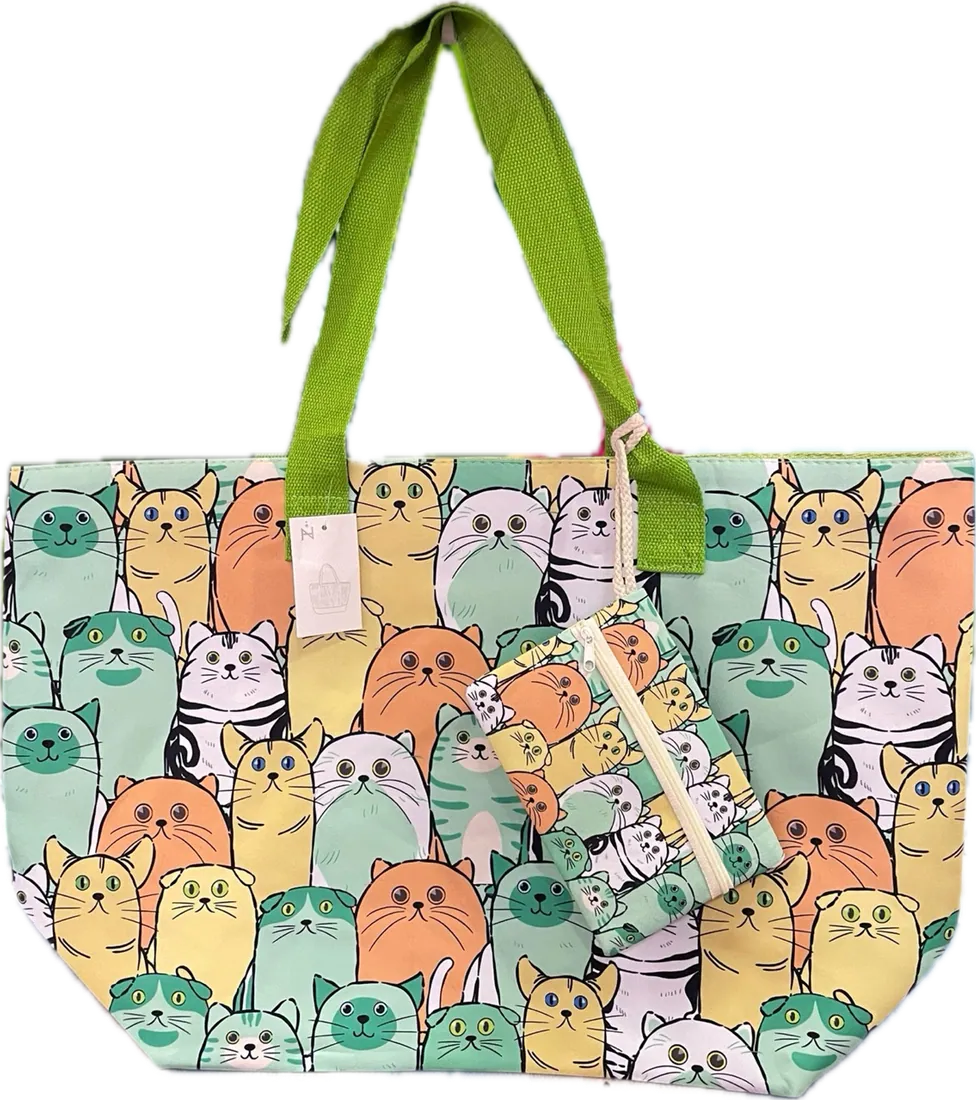 Sac de plage chat, vue 6