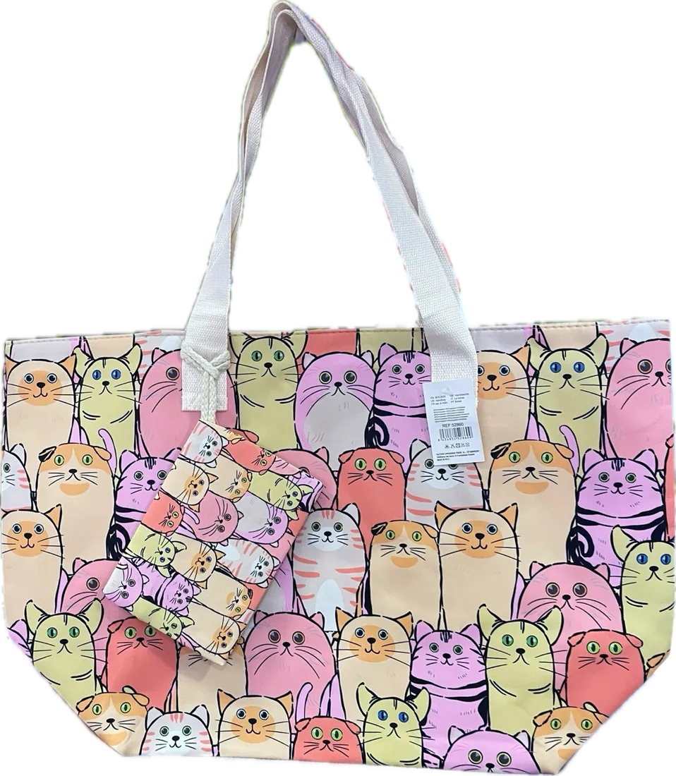 Sac de plage chat