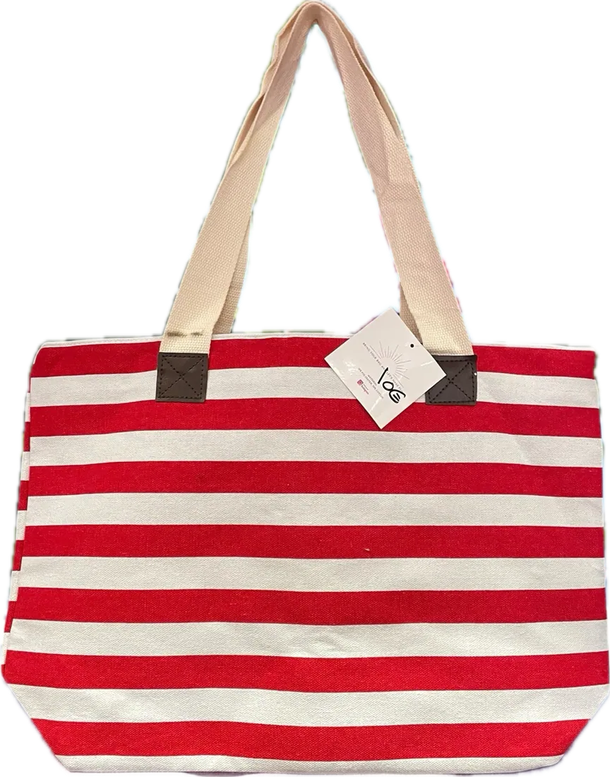 Sac de plage rayé, vue 2