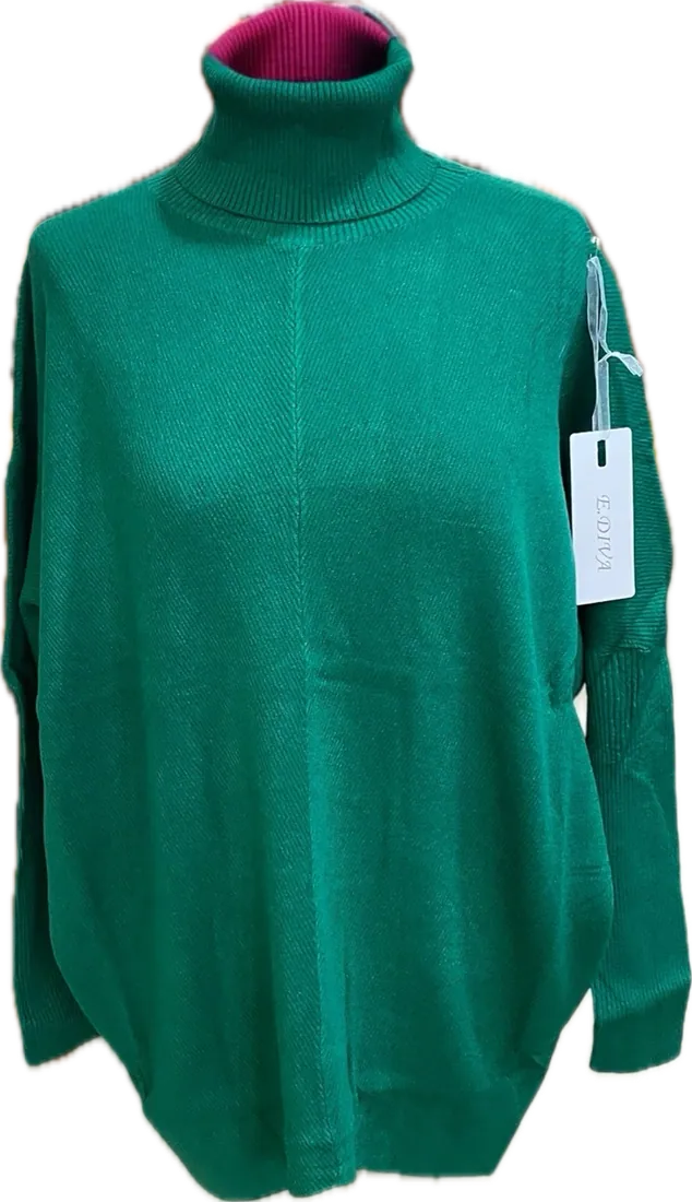 Col roulé oversize