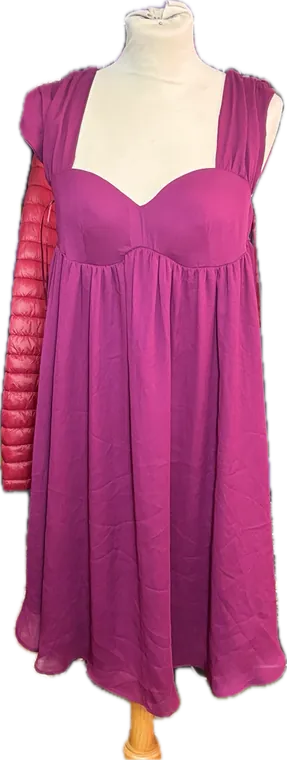 Robe aubergine Naf Naf