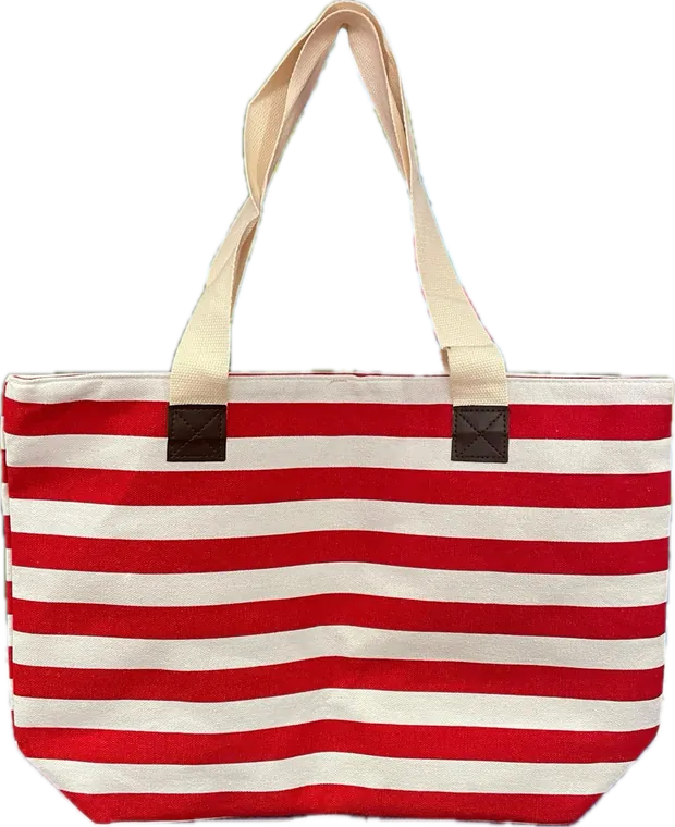 Sac de plage rayé