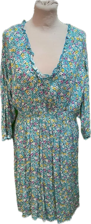Robe fleurie bleu