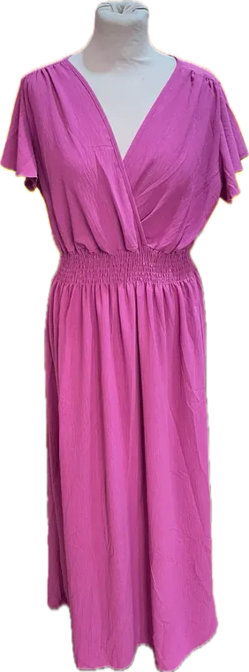 Robe rose longue
