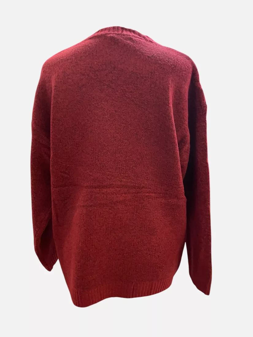Pull cerise, vue 4